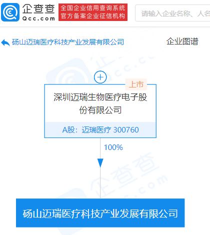 邁瑞醫(yī)療布局軟件新賽道 4億元成立科技產(chǎn)業(yè)發(fā)展公司，專注軟件開發(fā)與銷售